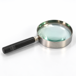 Hand Lens, Metal Frame with Plastic Handle
